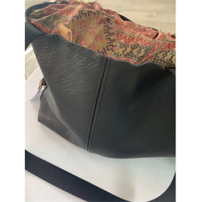 SUSANNE Shopper med snring - Svart